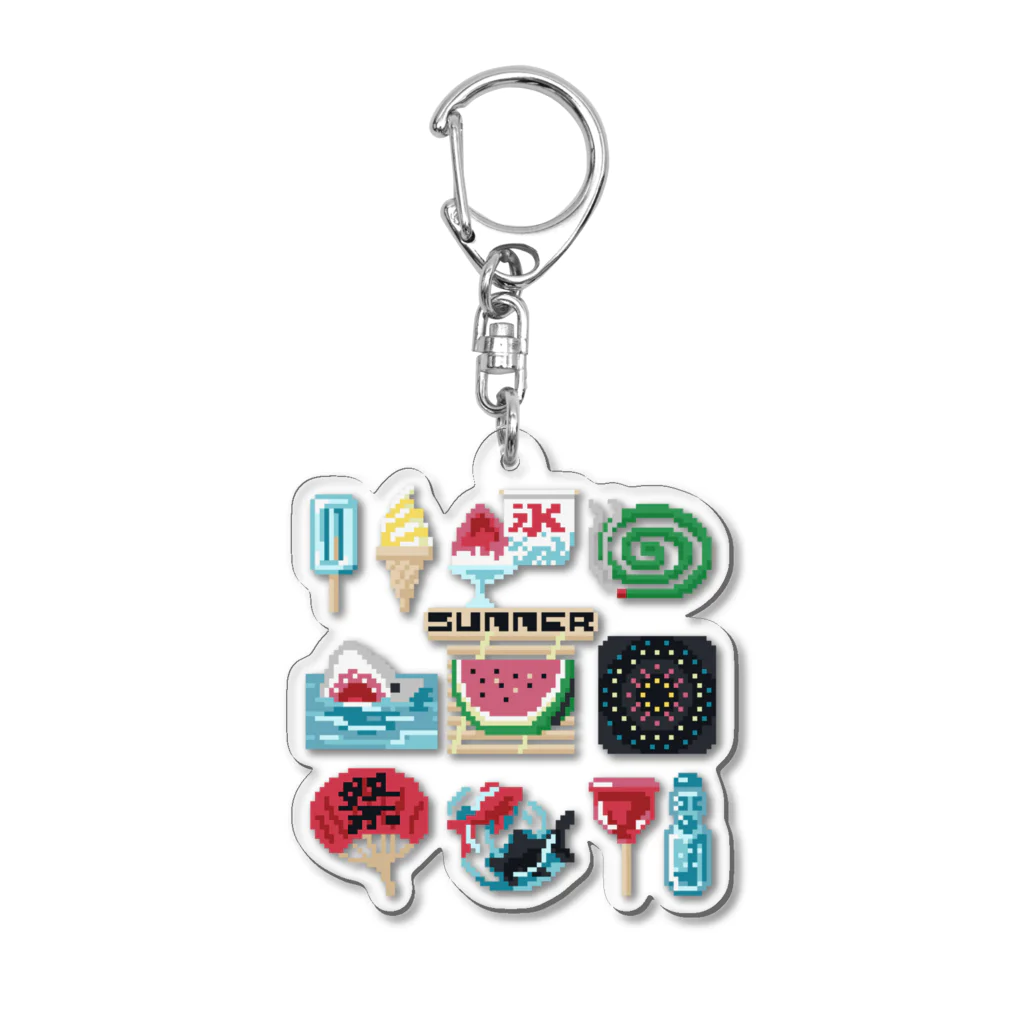 すとろべりーガムFactoryのドットSummer Acrylic Key Chain