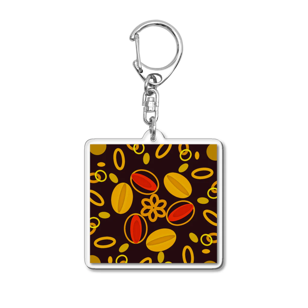 pastelia　shopの秋のアーモンド前夜祭‥Autumnalmondfestival☕ Acrylic Key Chain