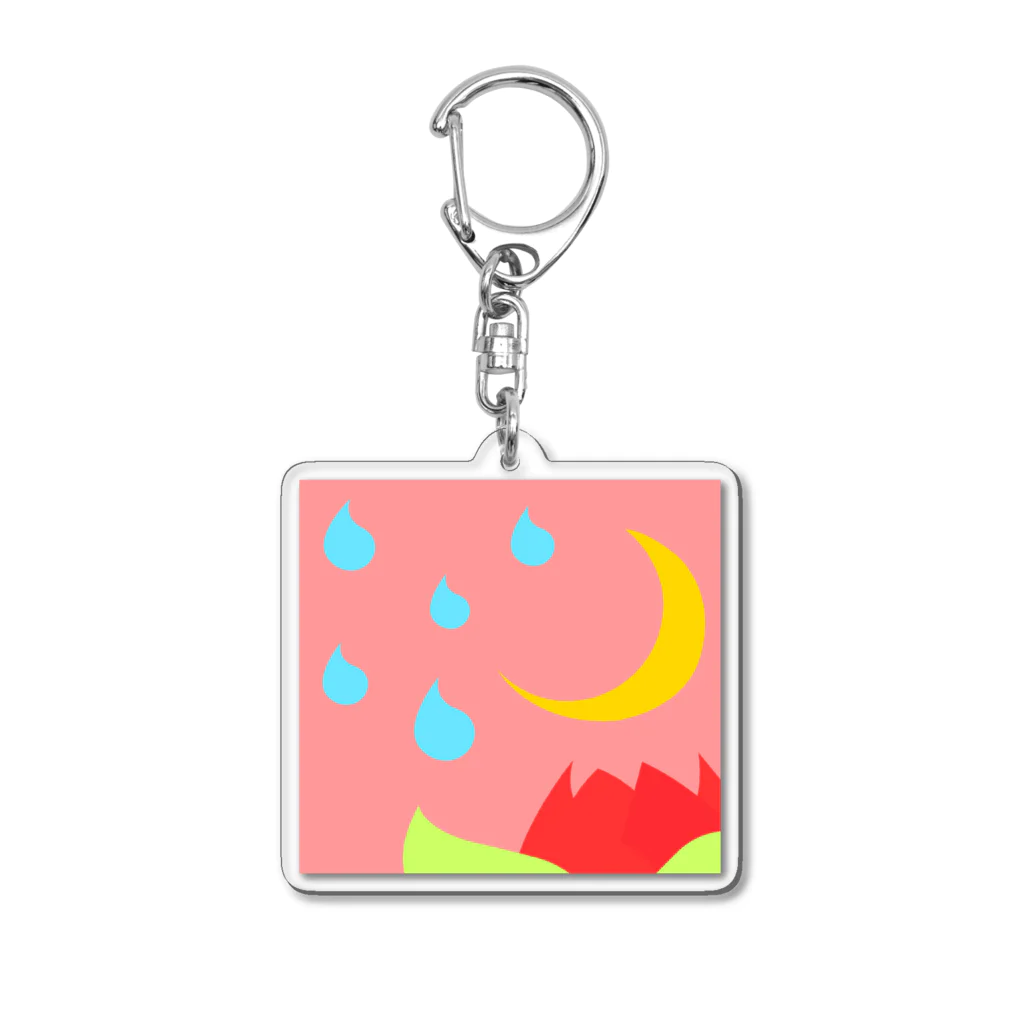 pastelia　shopのちゅーりっぷとあめ Acrylic Key Chain