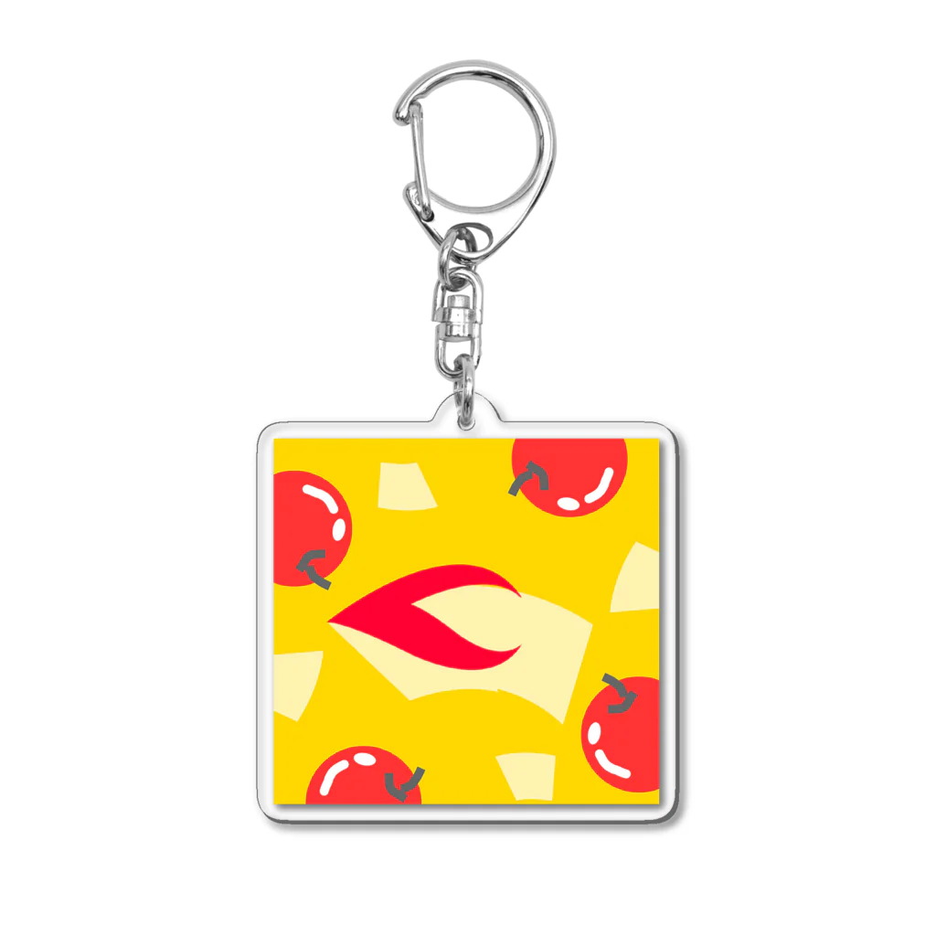 pastelia　shopのまんまるりんごだよ🍎 Acrylic Key Chain