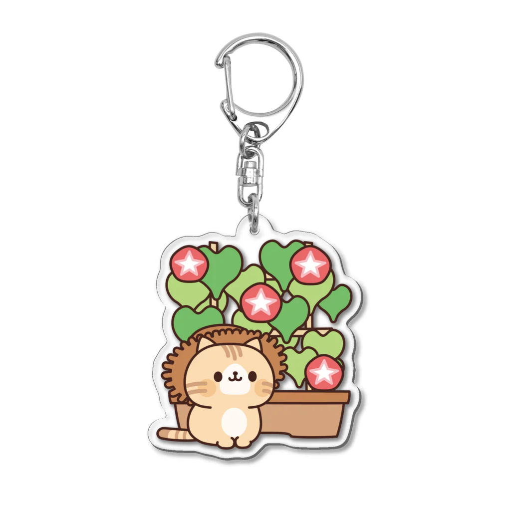 DECORのネコがいっぱい/あさがおver. Acrylic Key Chain