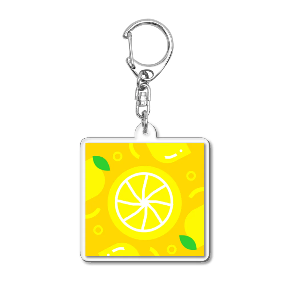 pastelia　shopのレモンアンドピール Acrylic Key Chain