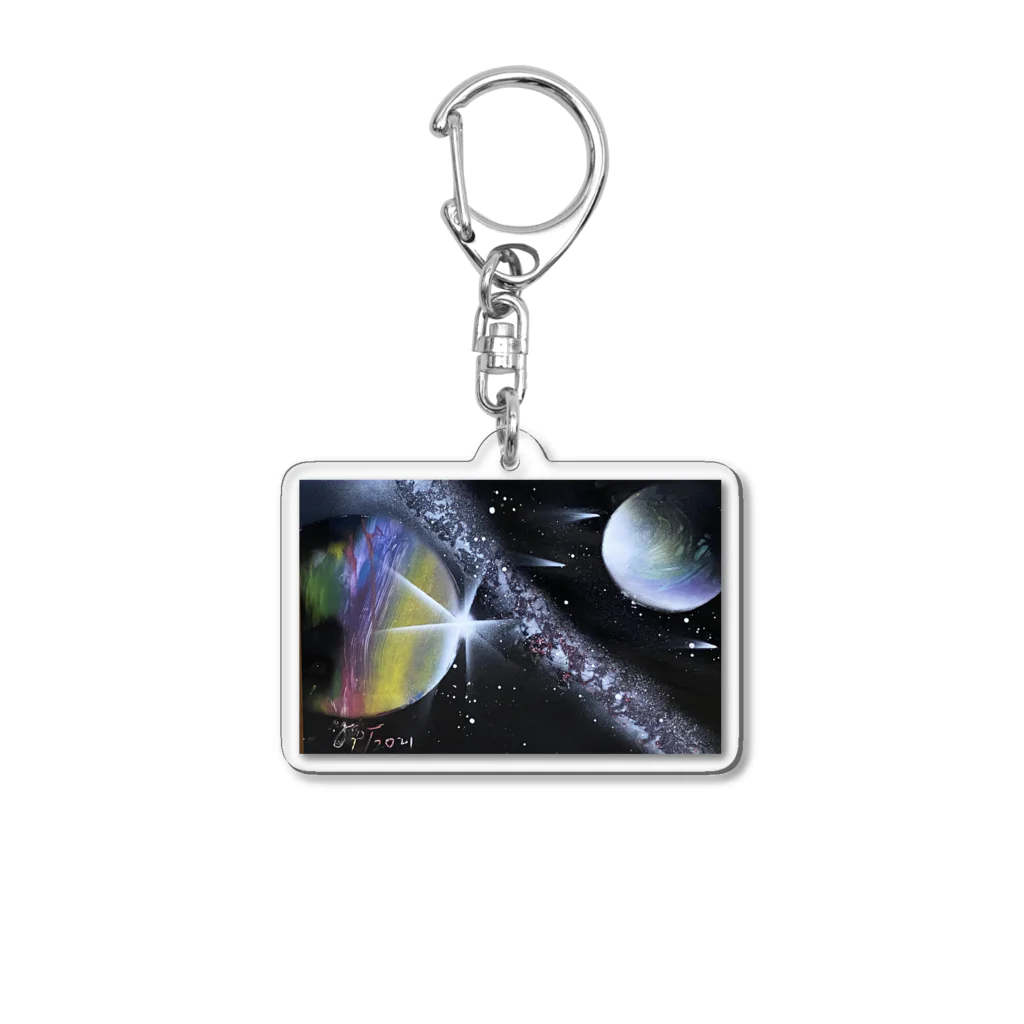 Yessy&Tomo Tienda de artistasの七夕の銀河 Acrylic Key Chain