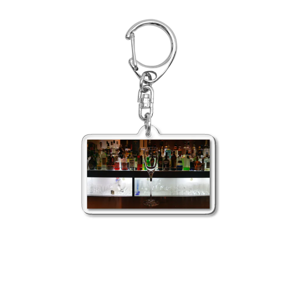 aromaribonのBARミニクリアケース(グラス) Acrylic Key Chain