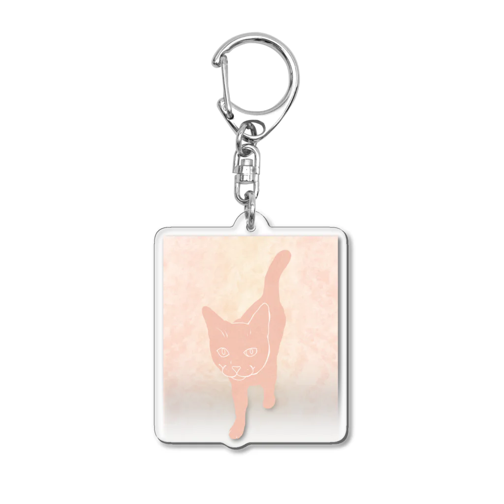 ねこや Ryoko -猫屋 りょうこ-のねこ　自分の言うとおり Acrylic Key Chain