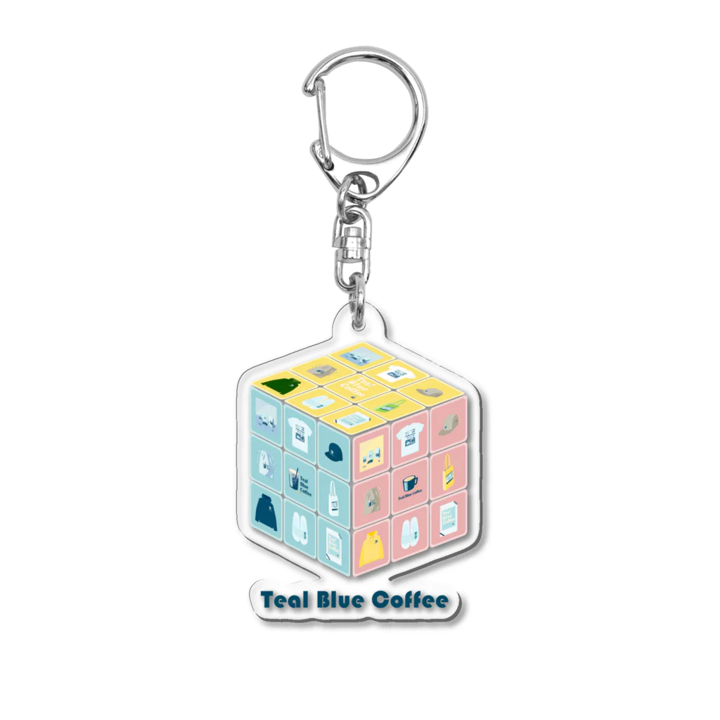 Teal Blue CoffeeのTealBlueItems _Cube COMPLETE Ver. Acrylic Key Chain