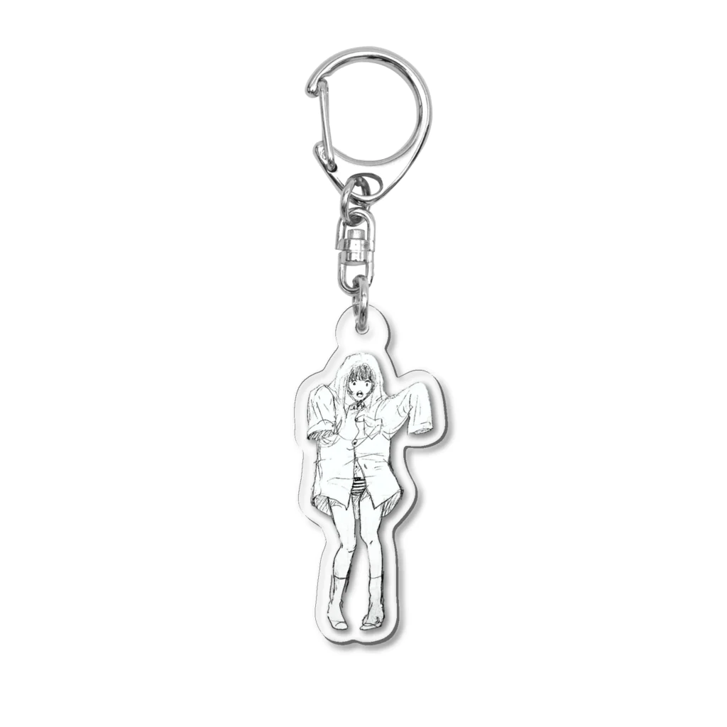 evaの女の子　おばけごっこ Acrylic Key Chain