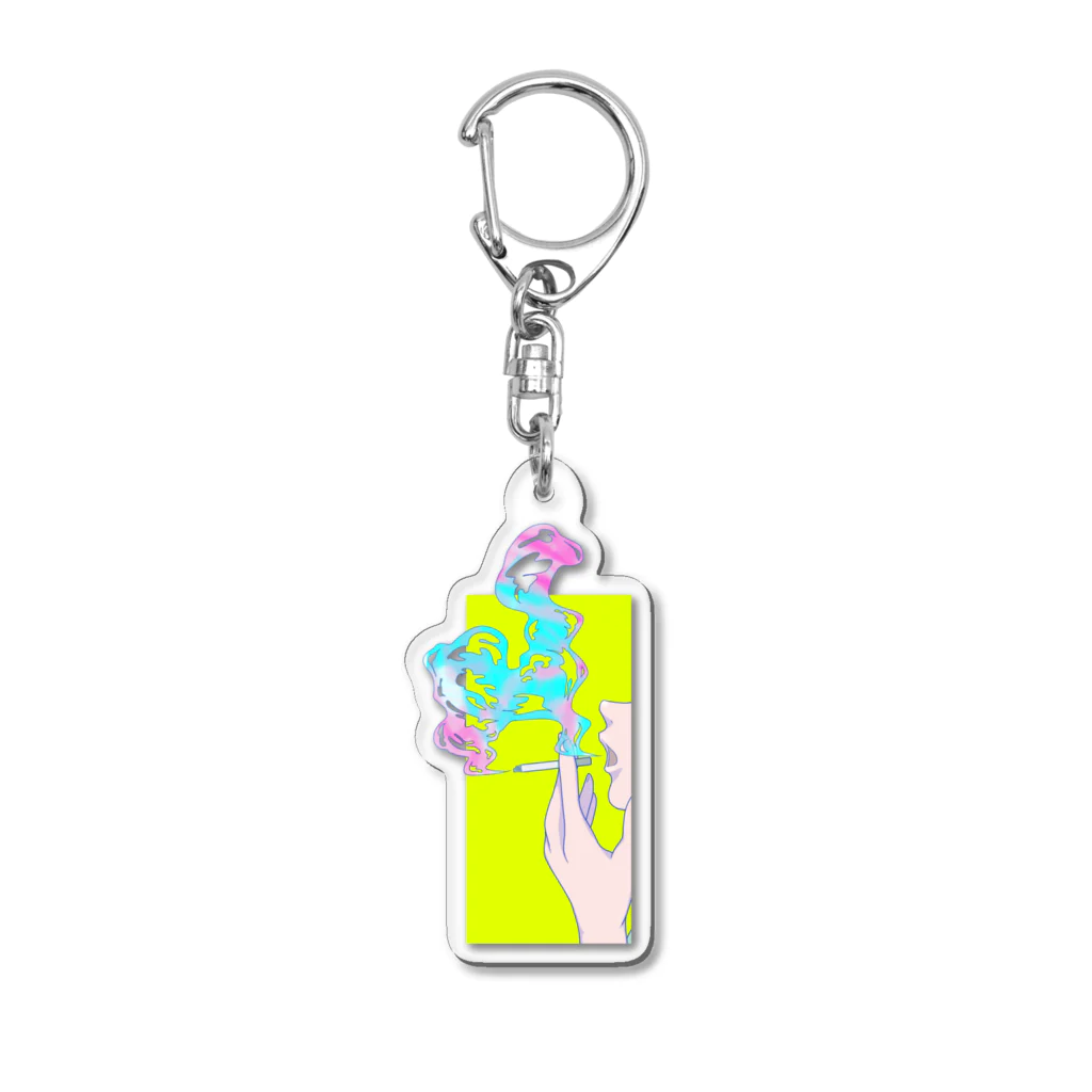 OFESTIVALのsmoking Acrylic Key Chain