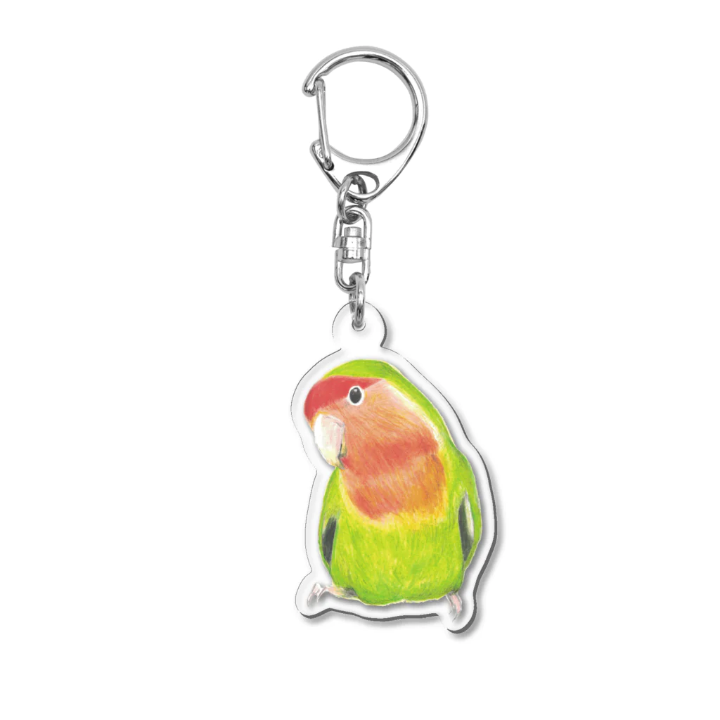 森図鑑の[森図鑑]コザクラインコ ノーマル Acrylic Key Chain