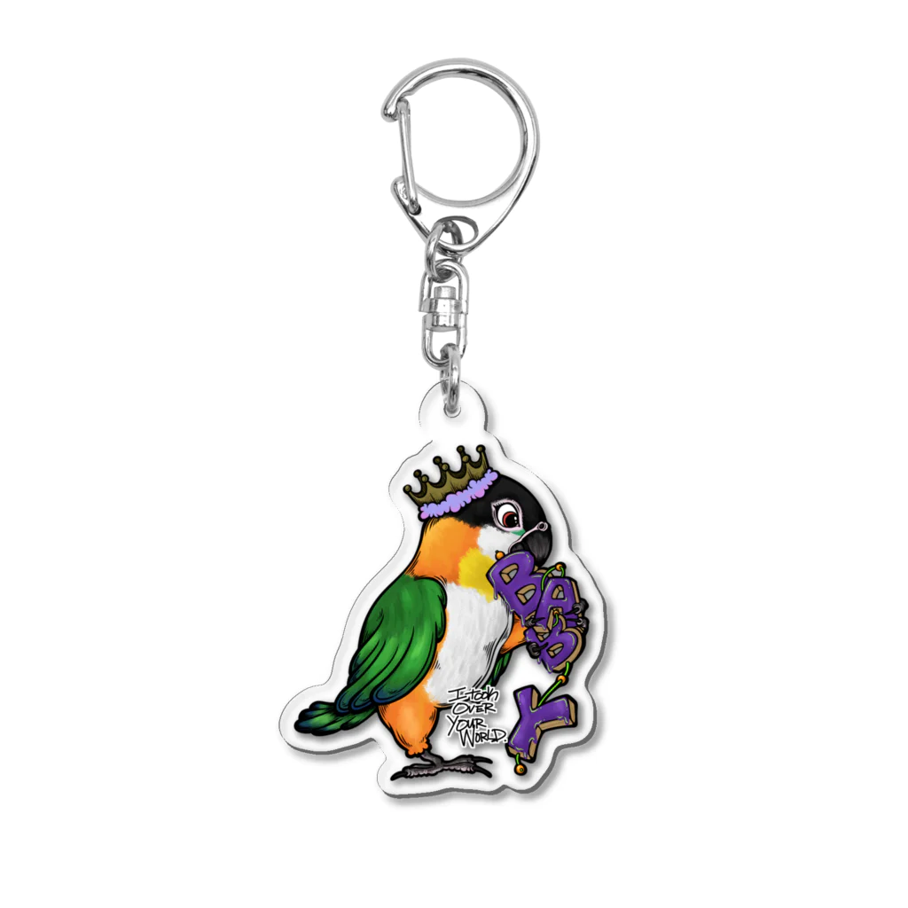 NaughtyBabiesのBaby!! Caique Acrylic Key Chain