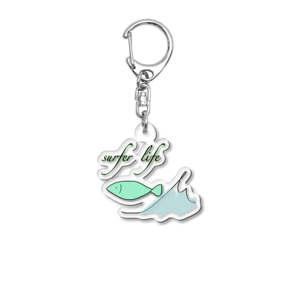 ゆるちゃん△のsurfer Life Acrylic Key Chain