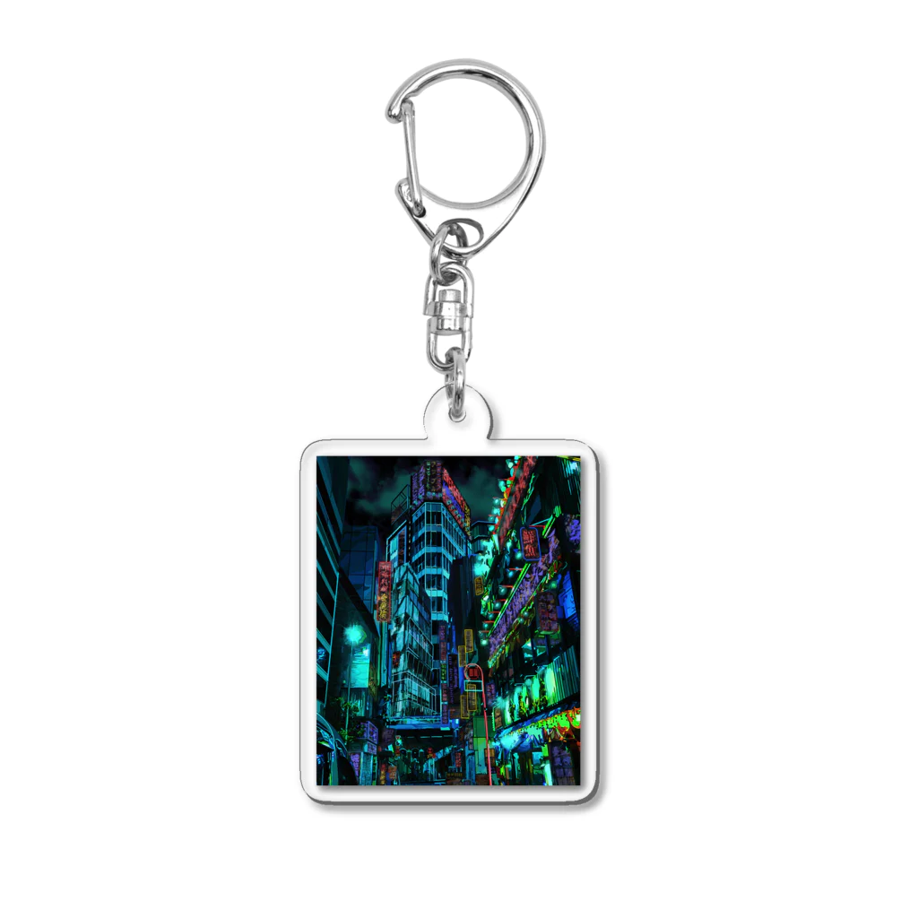 aero_acidのcyberpunk  tokyo Acrylic Key Chain