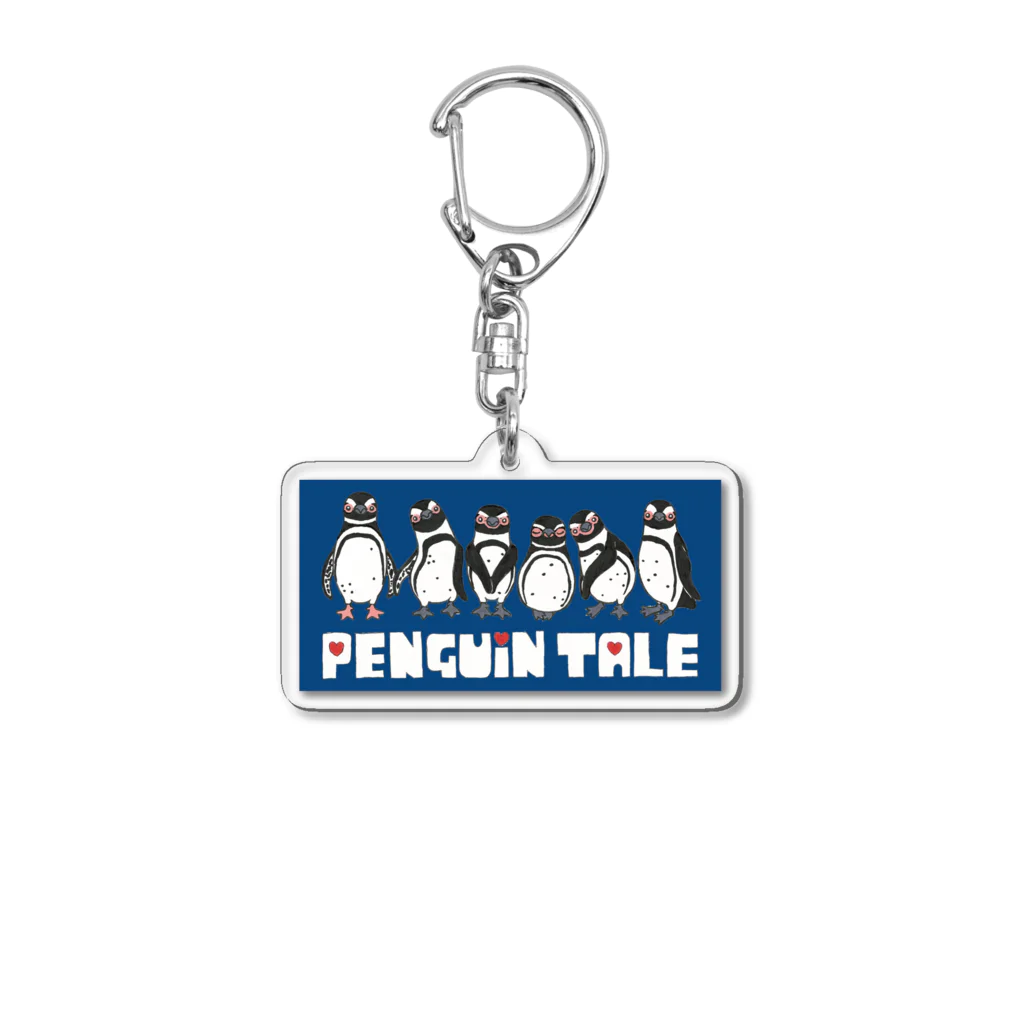 penguininkoのpenguin tale navyblue version② Acrylic Key Chain