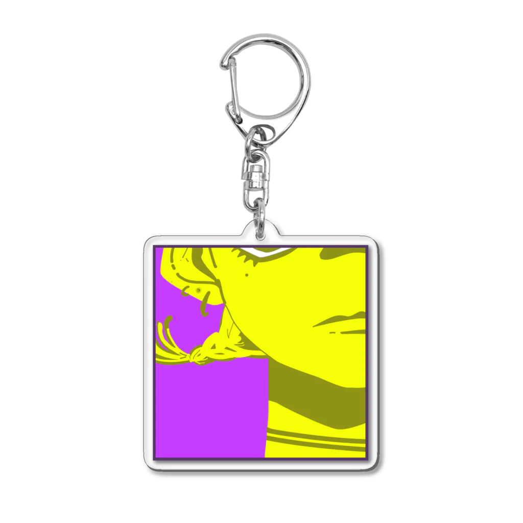 茄子の「hey」 Acrylic Key Chain