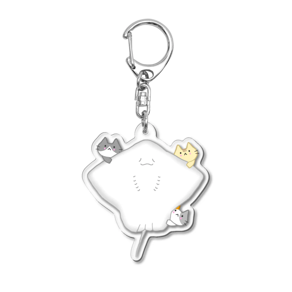 めいぷるのほほえみエイちゃんにゃ Acrylic Key Chain