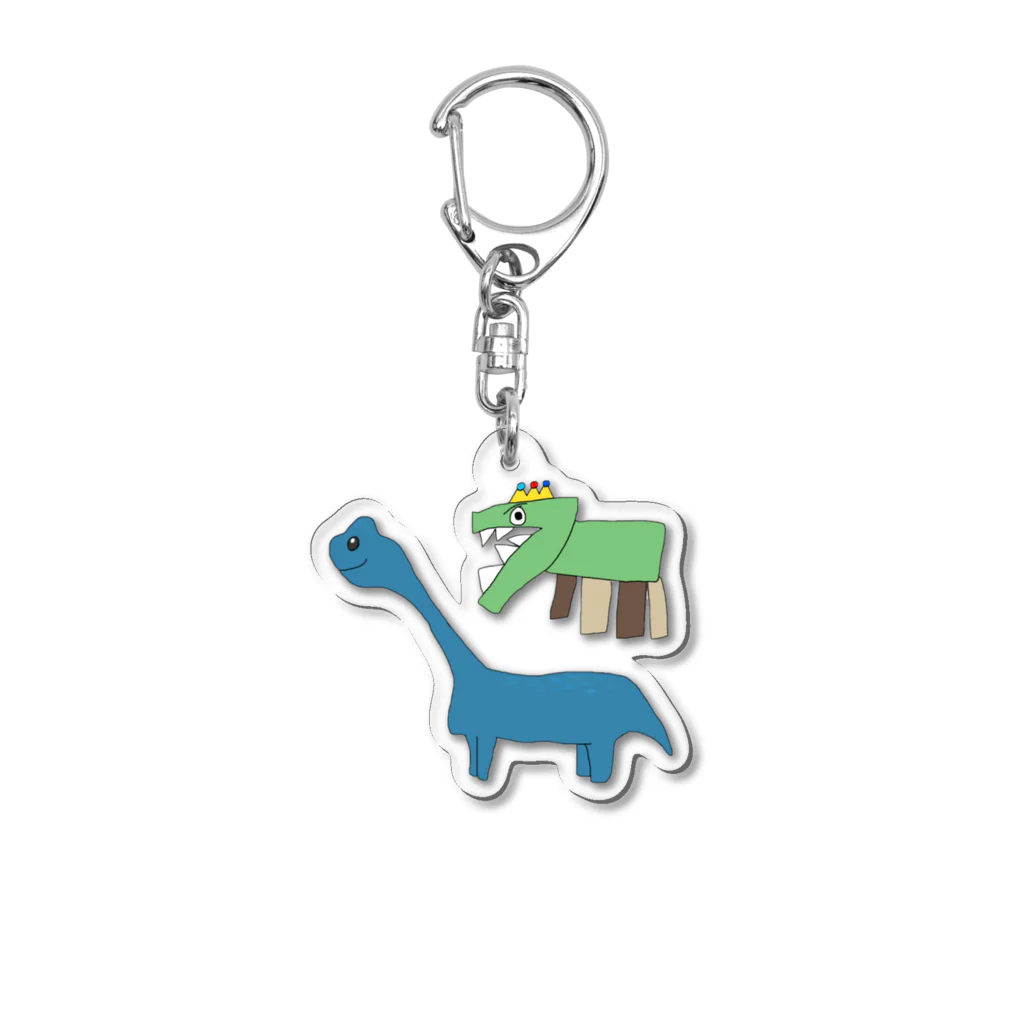 うまのお店のブラッキーとティラくん Acrylic Key Chain