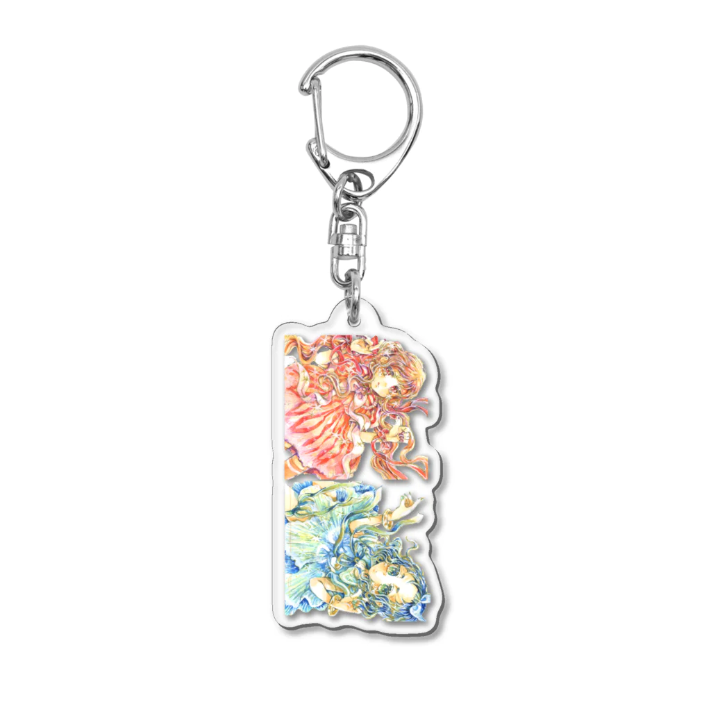 WORLDCHANGER_suzuriの赤海月・水海月 Acrylic Key Chain