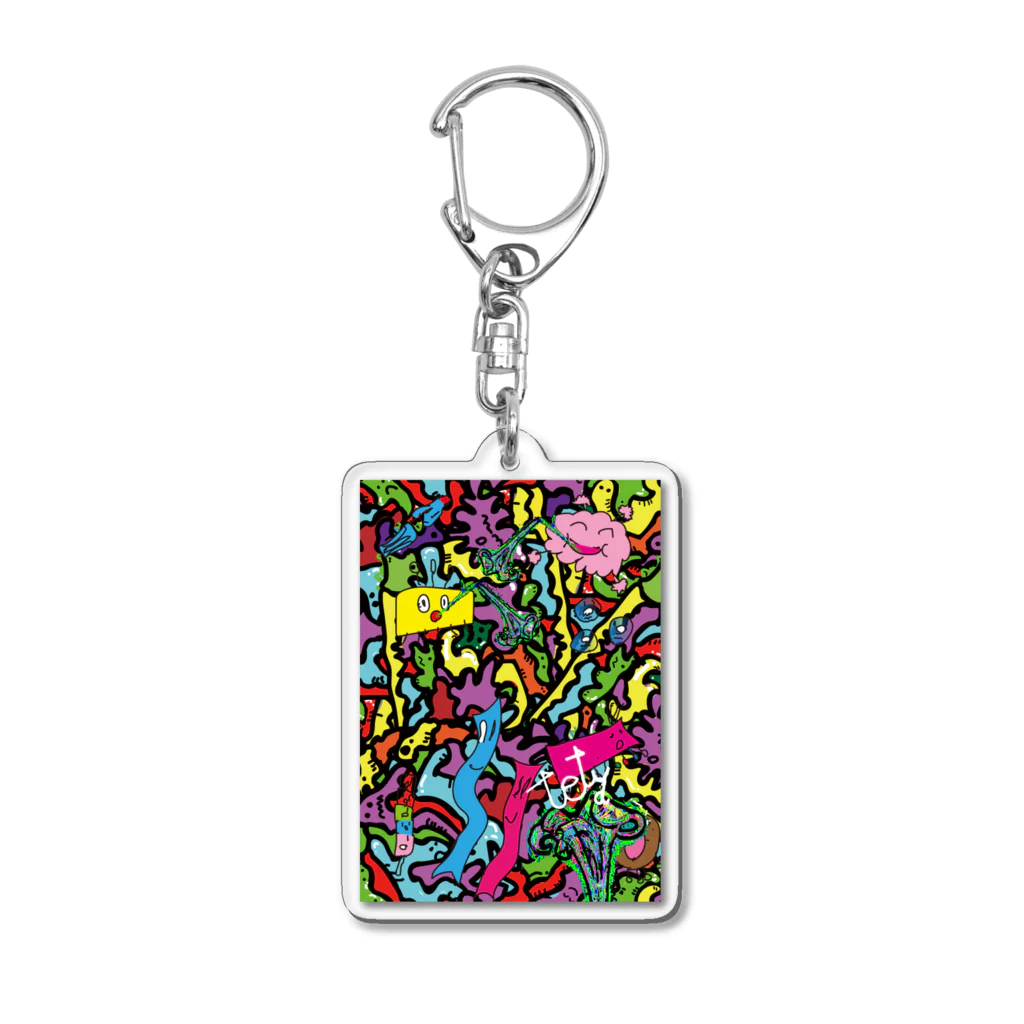 yukaridesignのカラフルクン Acrylic Key Chain