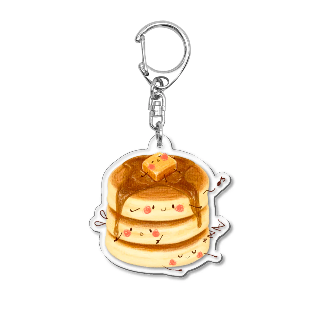 いわさきまゆこ｜食べ物イラストのホットケーキちゃん Acrylic Key Chain