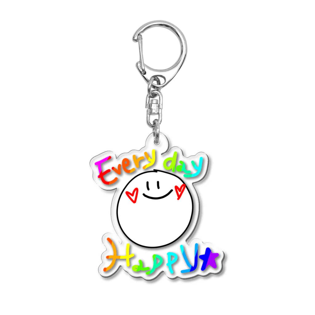 ma.ikのHappy　Smile☺ Acrylic Key Chain