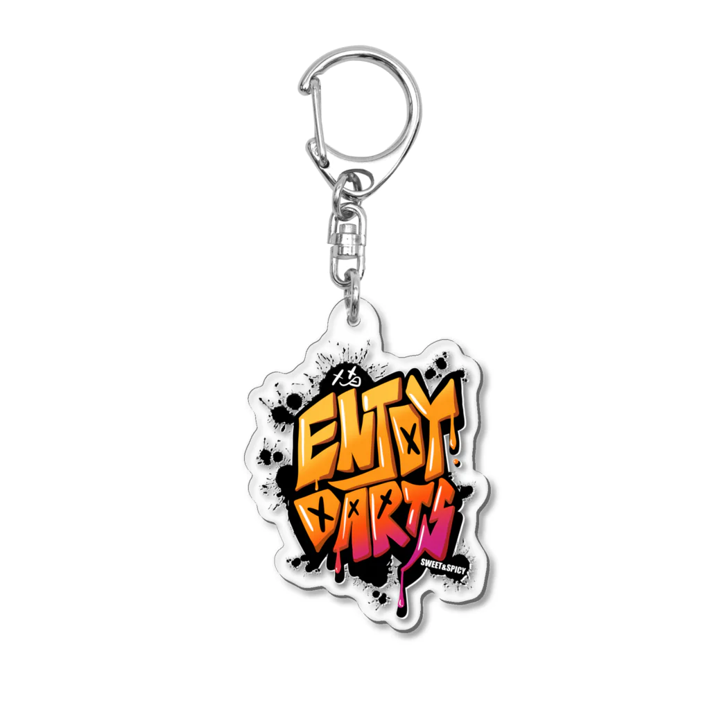 SWEET＆SPICY 【 すいすぱ 】ダーツのENJOY DARTS！ Acrylic Key Chain