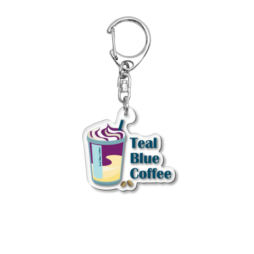 Teal Blue CoffeeのAutumn Fair_frappe logo Acrylic Key Chain