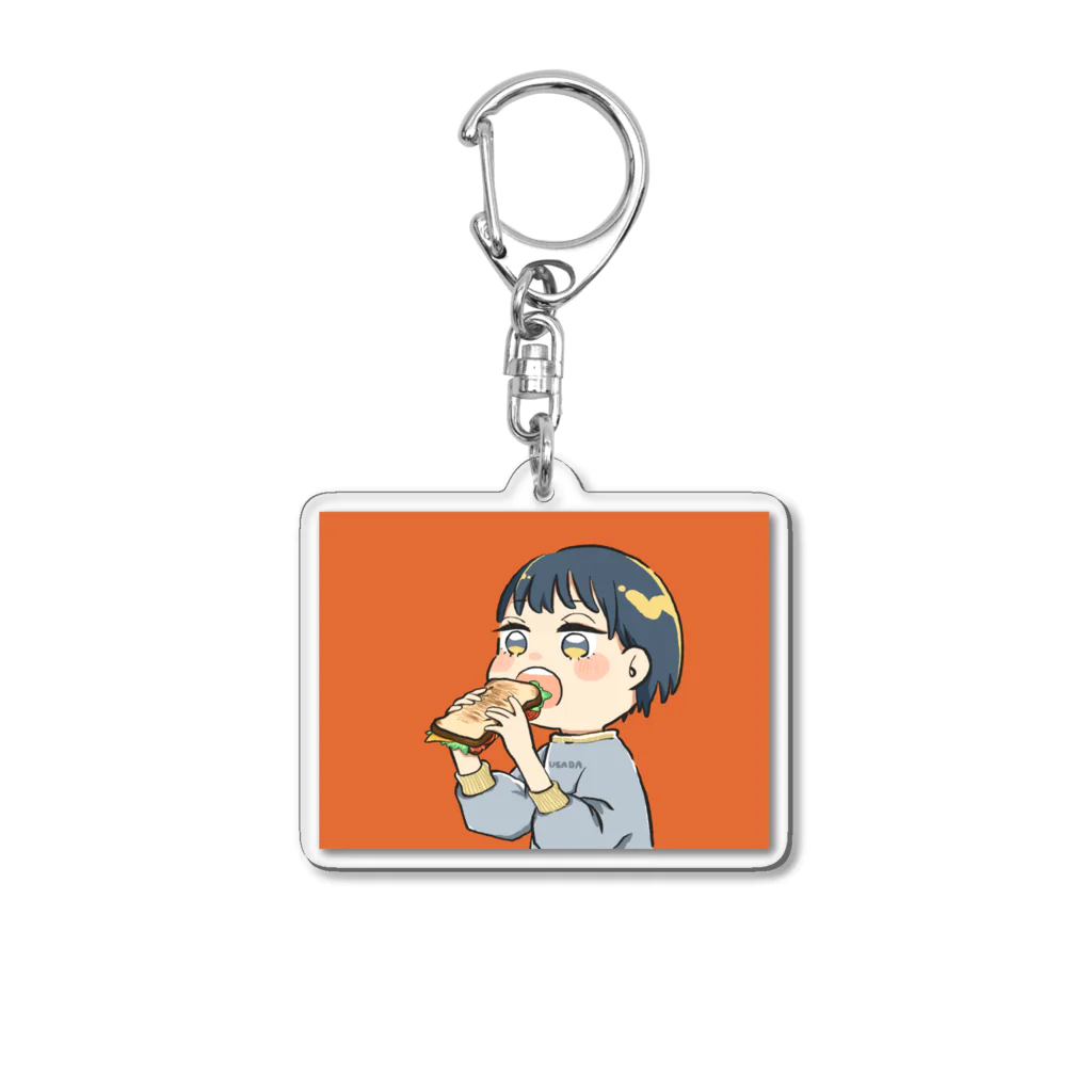 うさみるみのホットサンド女子 Acrylic Key Chain