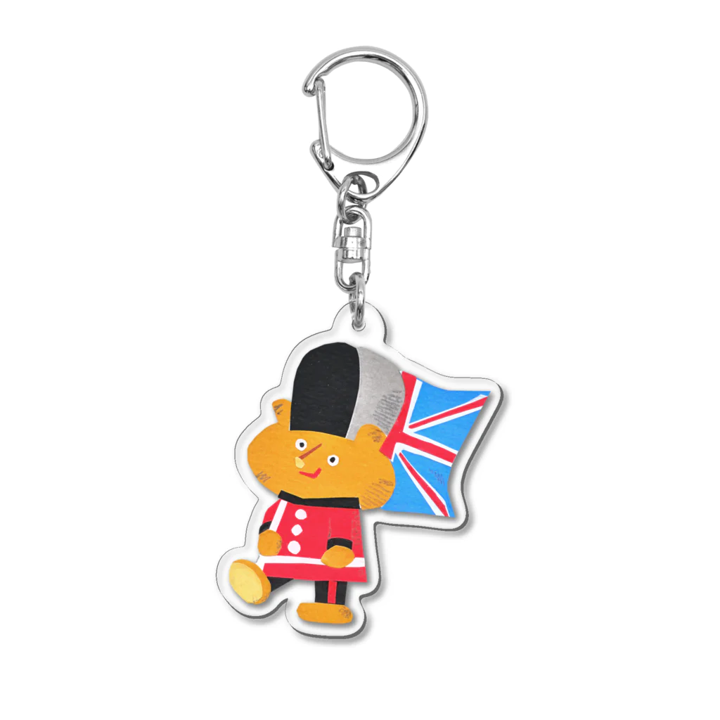 SESTA SHOPのテディベアの近衛兵さん(イギリス) Acrylic Key Chain