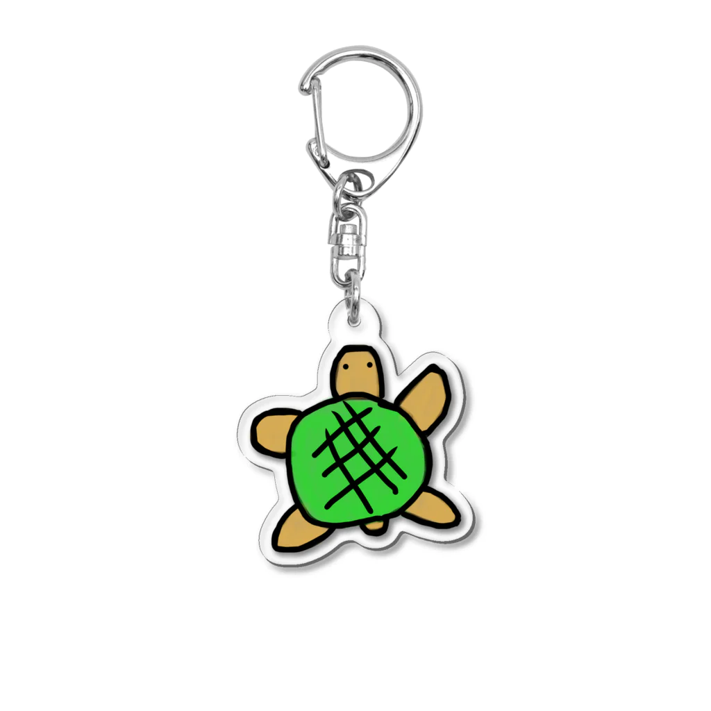 𓆉カメすえ🗽🍄🥝のカメちゃん Acrylic Key Chain