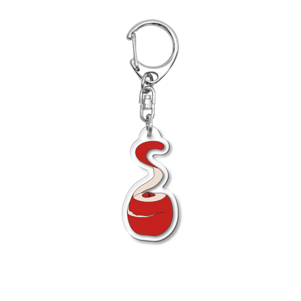 rabbiの【 赤 】 林檎 - apple Acrylic Key Chain