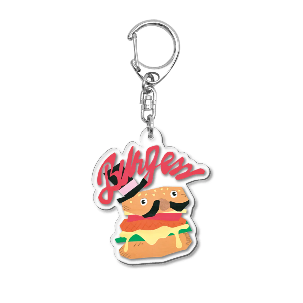 SESTA SHOPのBurgerさん Acrylic Key Chain