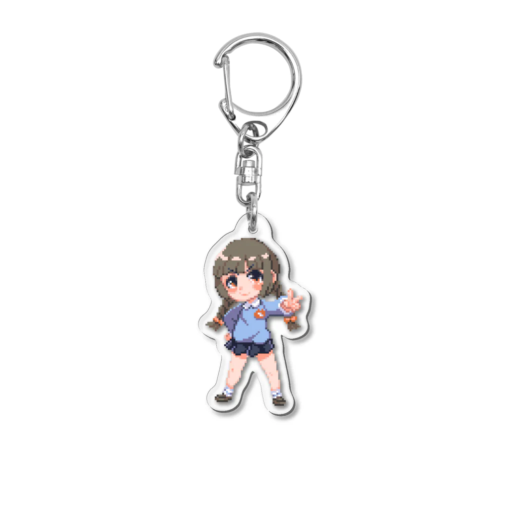 神月秋丸(KamizukiAkimaru)の【ドット絵】ちょきガール Acrylic Key Chain