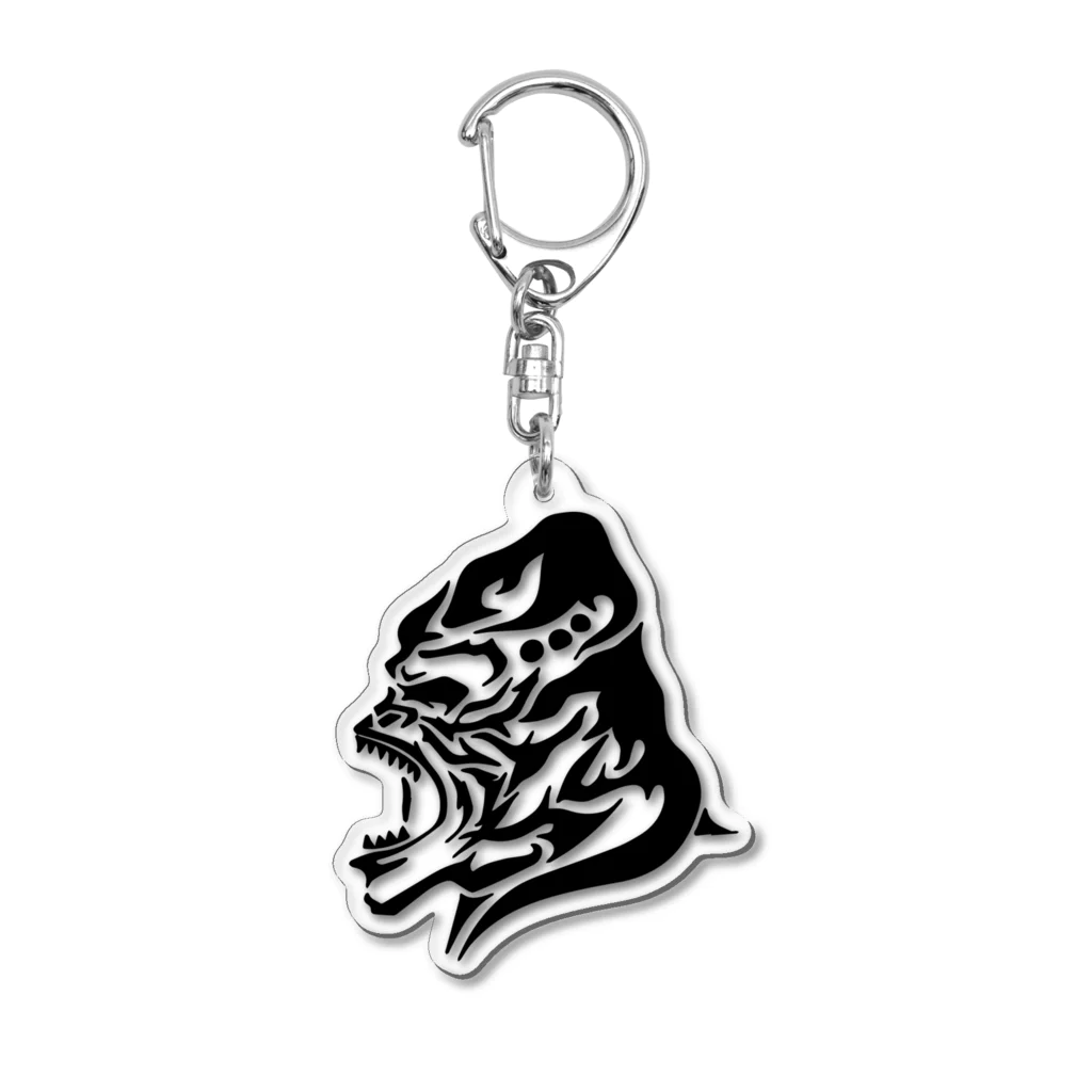 TRAVA design SHOPのゴリラトライバル Acrylic Key Chain