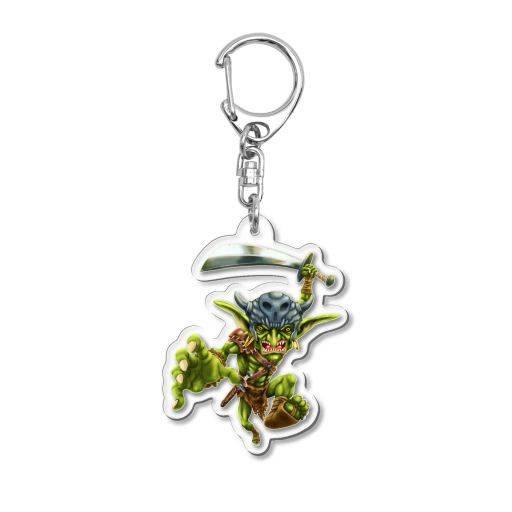 堀越ヨッシーのお店（SUZURI支店）のGOBLIN IS COMING Acrylic Key Chain