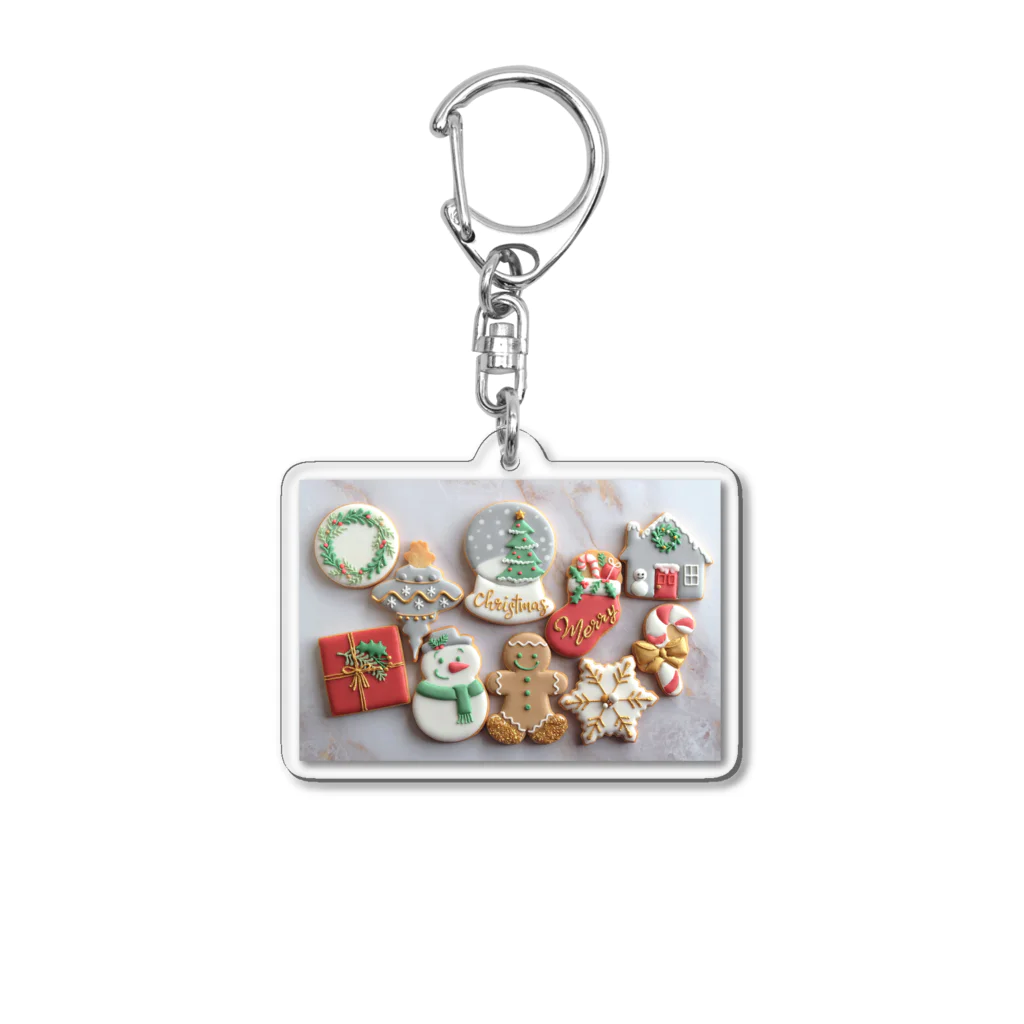 Lil joy sweetsのChristmas Cookies. Acrylic Key Chain