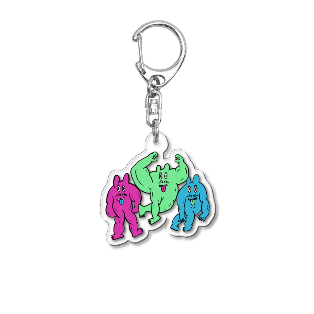 はるやんのsuper macho boys Acrylic Key Chain