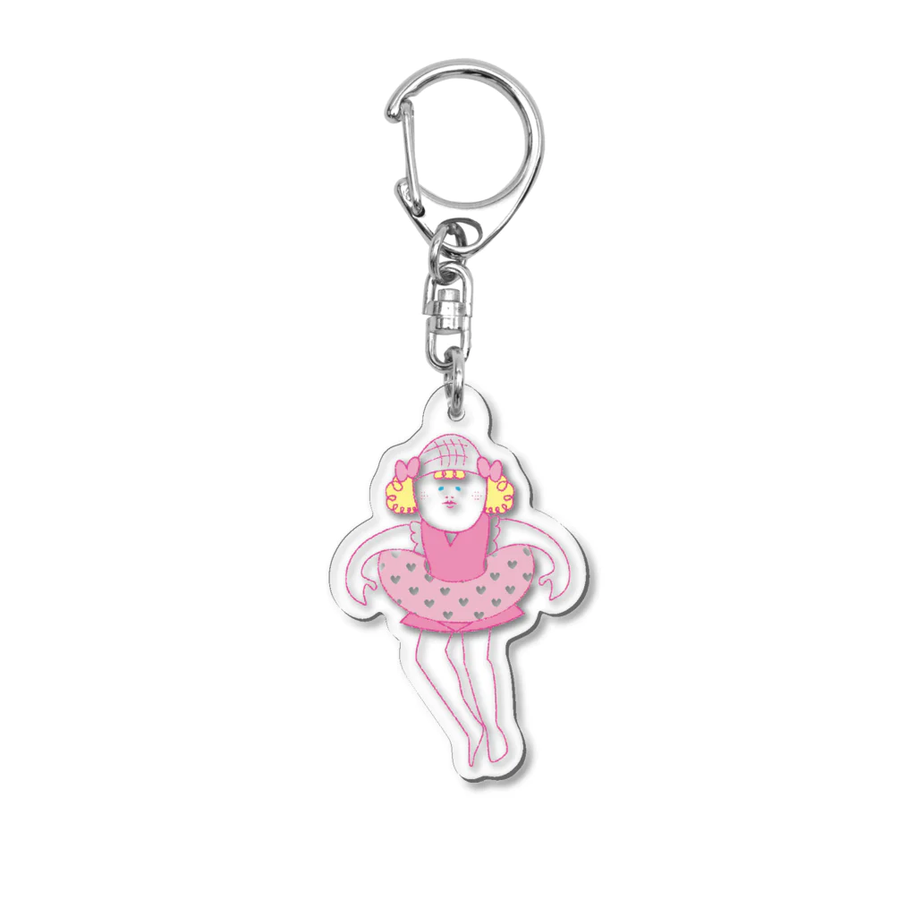 ふにゃふにゃのswimmer Erie Acrylic Key Chain