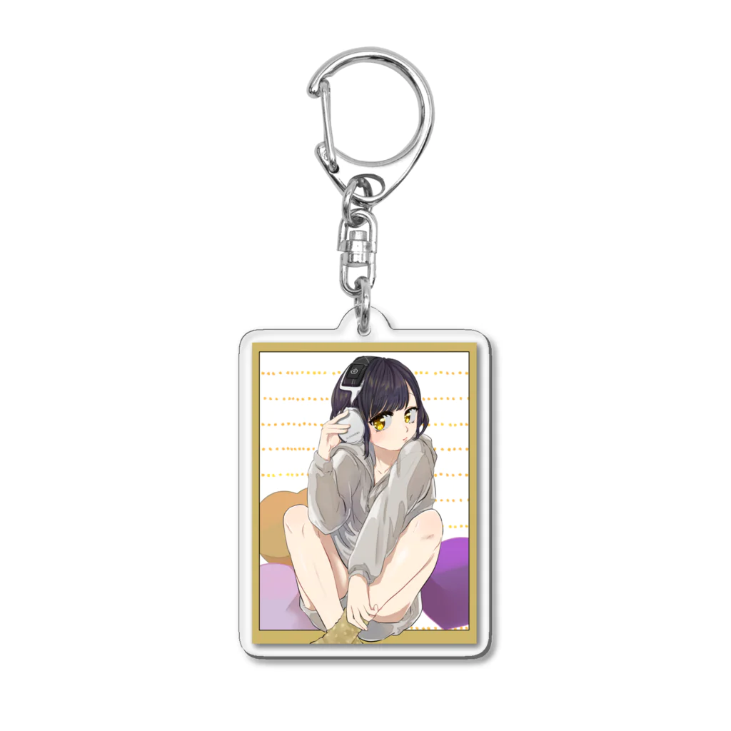 lanixのクッションYellow Acrylic Key Chain