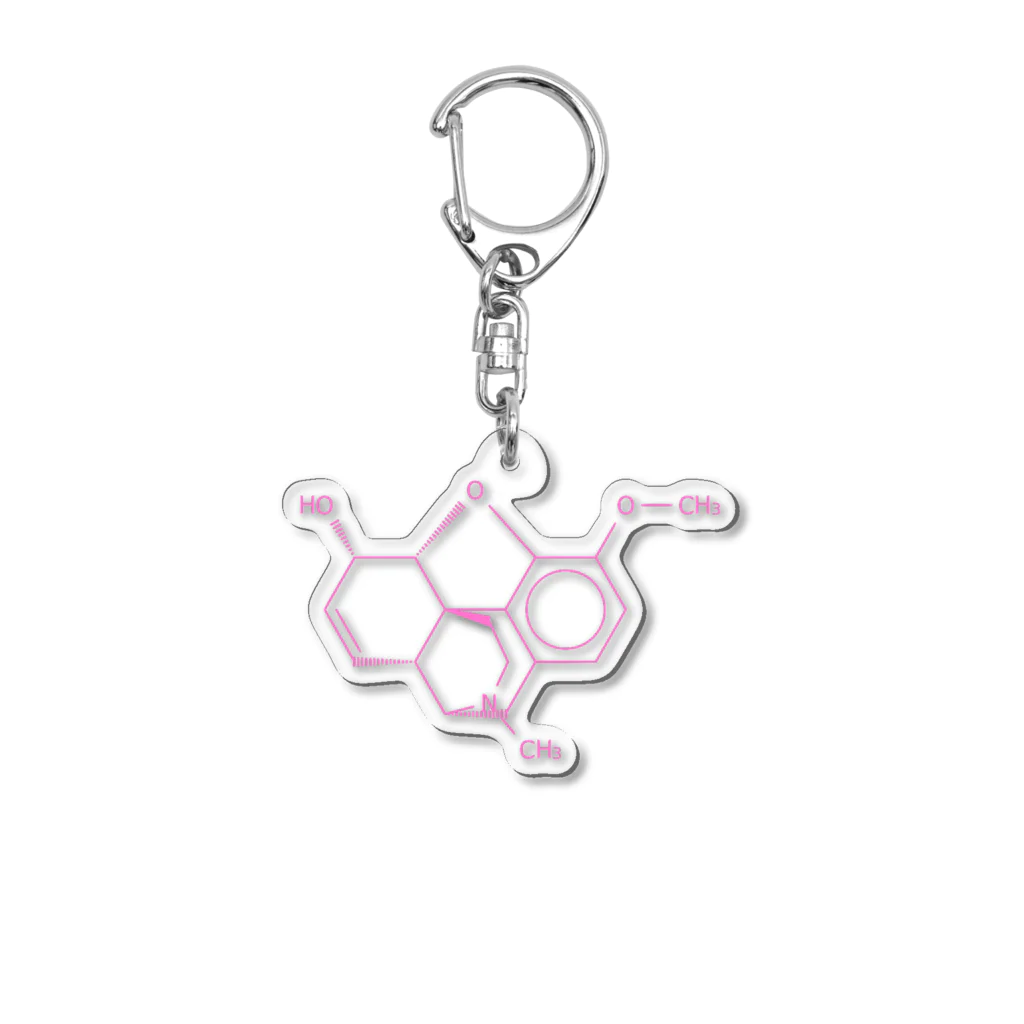 分子構造のコデインの分子構造 Acrylic Key Chain