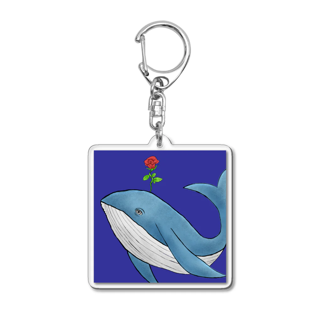 禮峰(raihou)のアトリエのクジラ君 Acrylic Key Chain