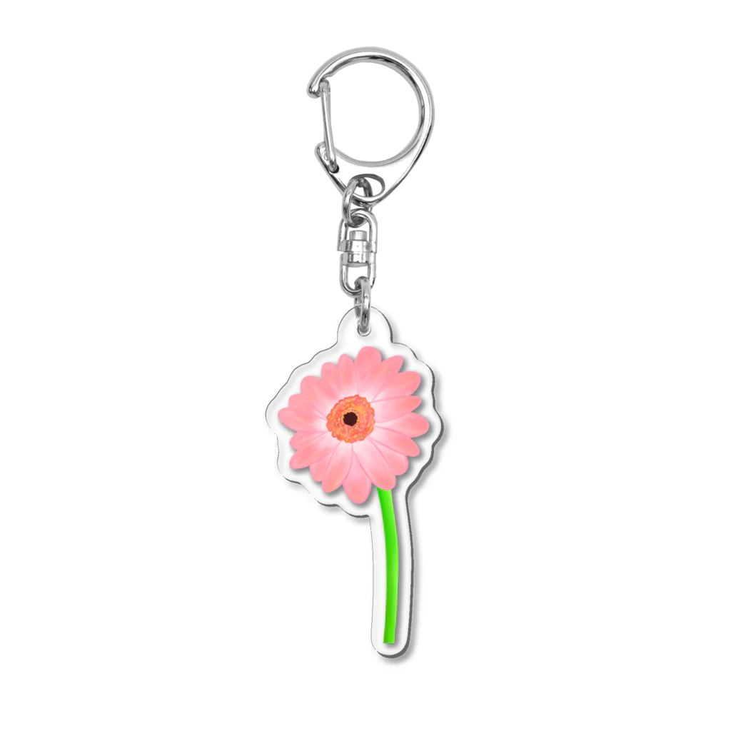Lily bird（リリーバード）の桃色ガーベラ１輪 Acrylic Key Chain
