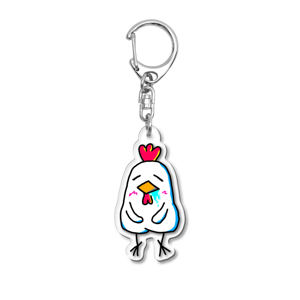 めんたいこドリルのよだれ鶏2 YODAREDORI2 Acrylic Key Chain