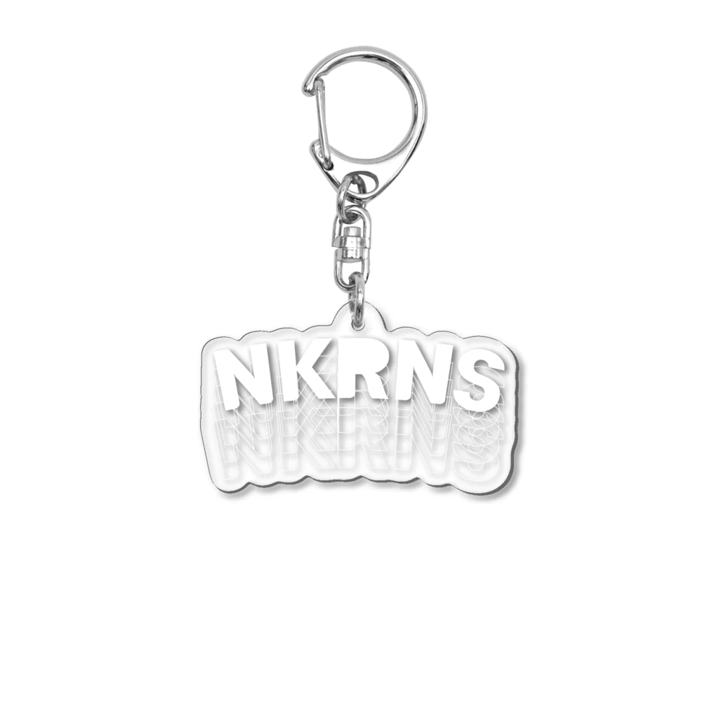 NKRNSのNKRNSアクリルキーホルダー　ロゴ白 Acrylic Key Chain