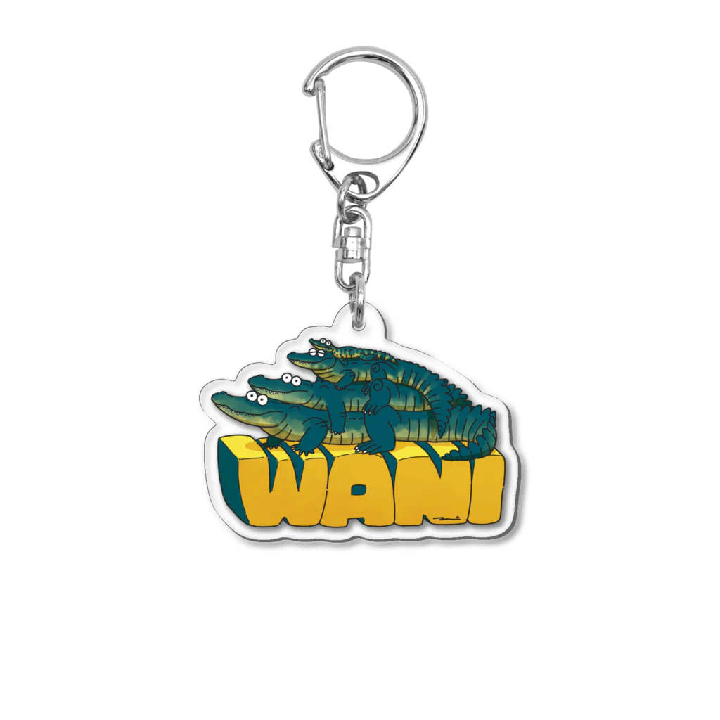 あめみやのWANIワニ Acrylic Key Chain