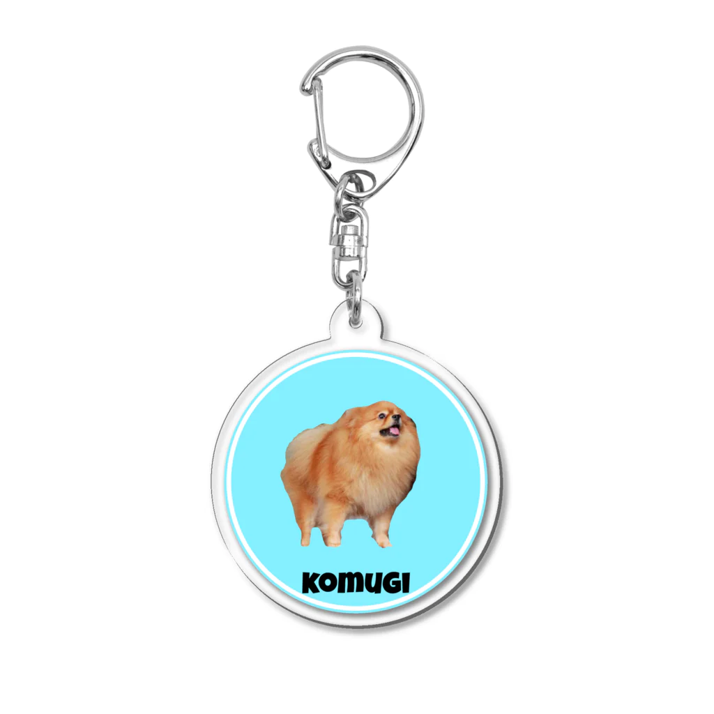 wrap. CollaborationのKOMUGI Acrylic Key Chain