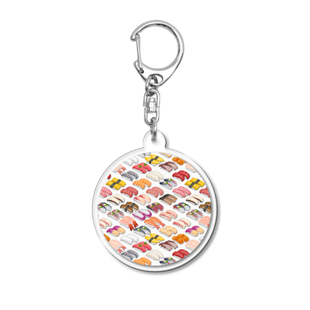 猫と釣り人のSUSHI_3RW_ST Acrylic Key Chain