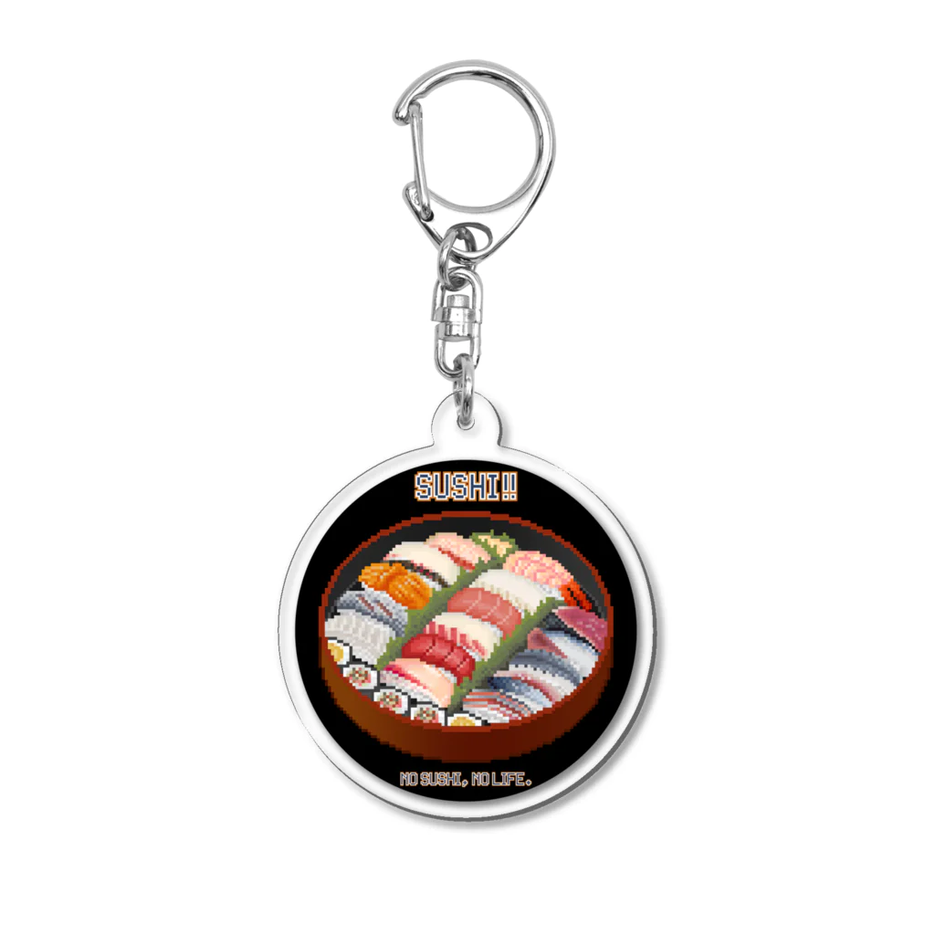 猫と釣り人のSUSHI_2RK_ST Acrylic Key Chain