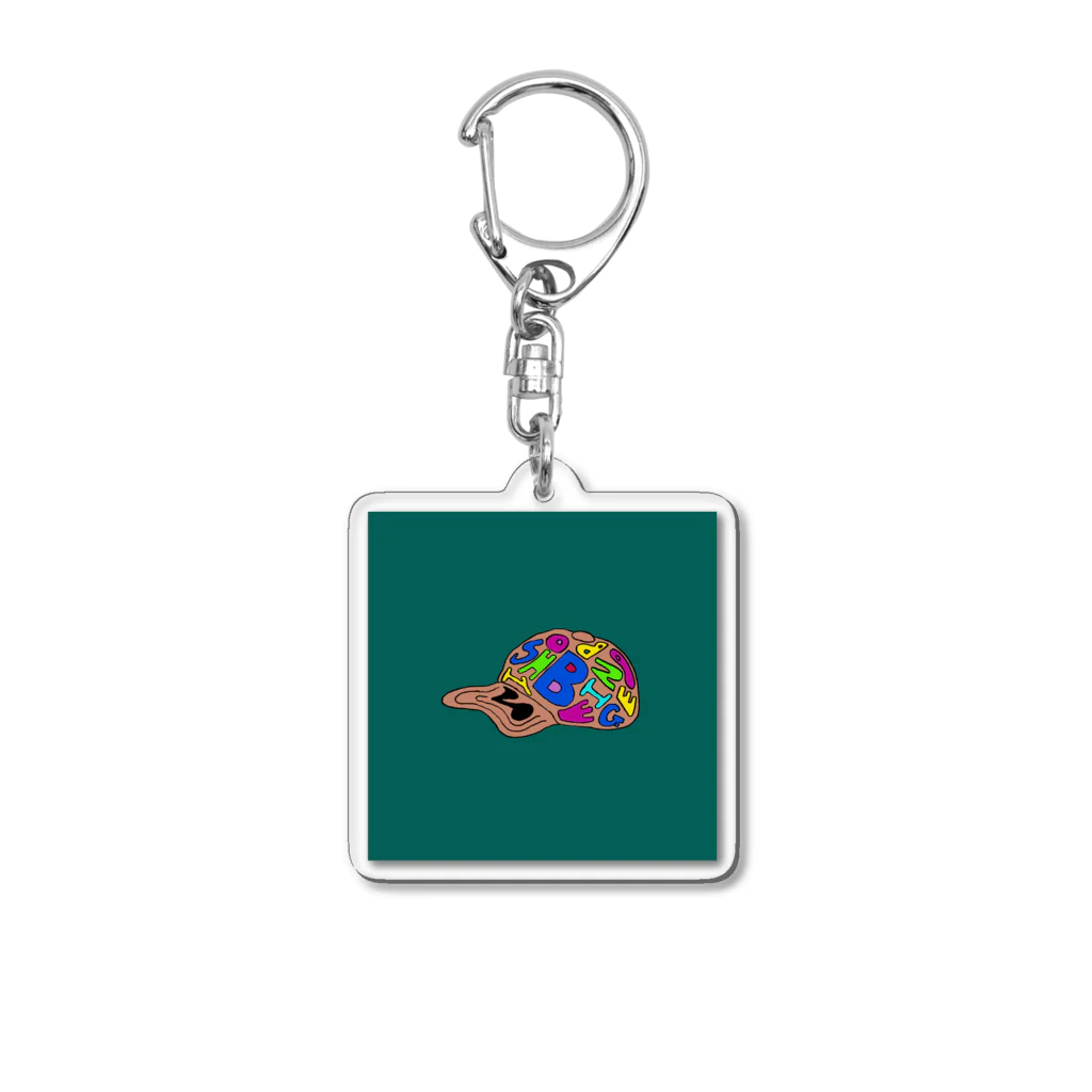 ベージュの帽子 official goodsのレゲェかよ (兵頭) Acrylic Key Chain