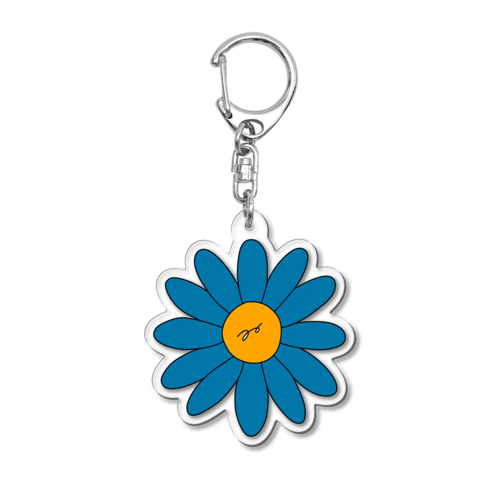 maricos shopのblue flower アクリルキーホルダー