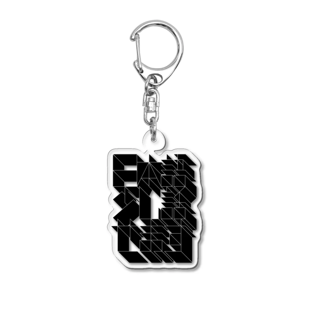 交流雑貨 COMETI（コメチ）の日本語少し話せます（黒） Acrylic Key Chain